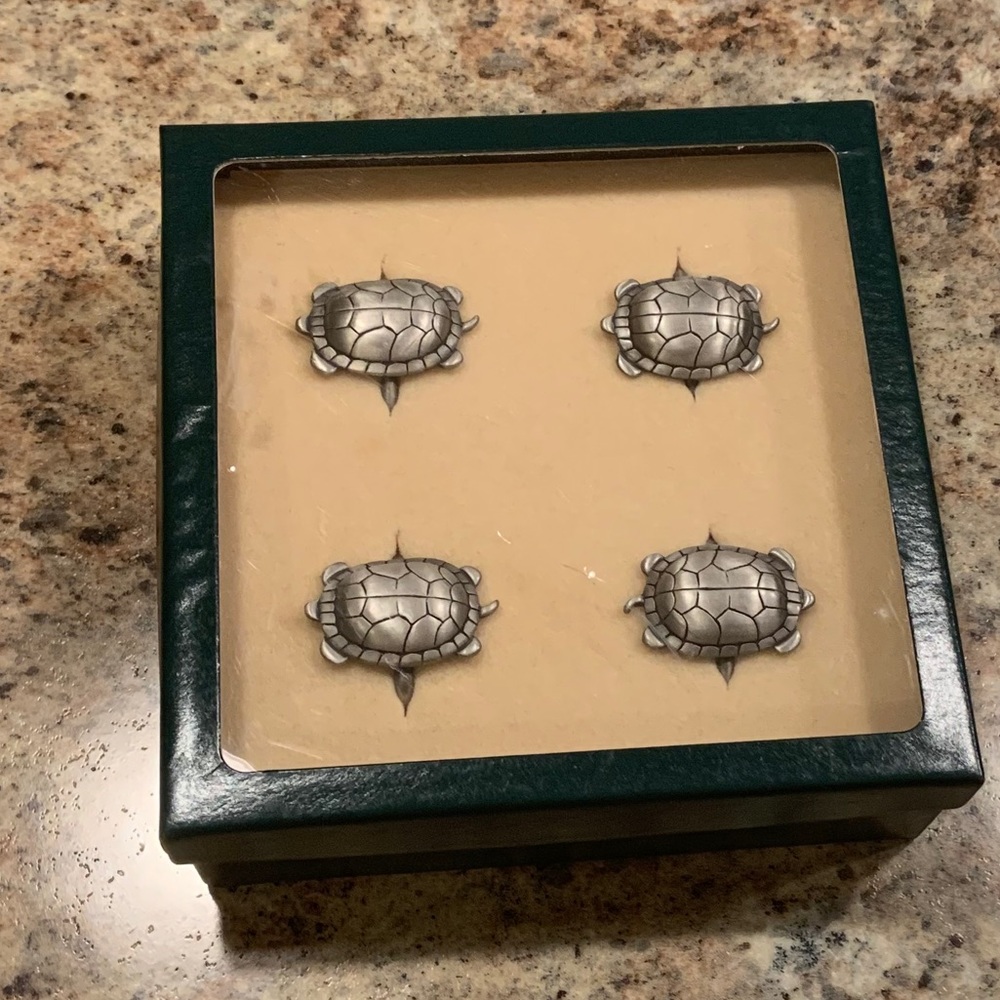Sea Turtle Napkin Rings - Set of 4